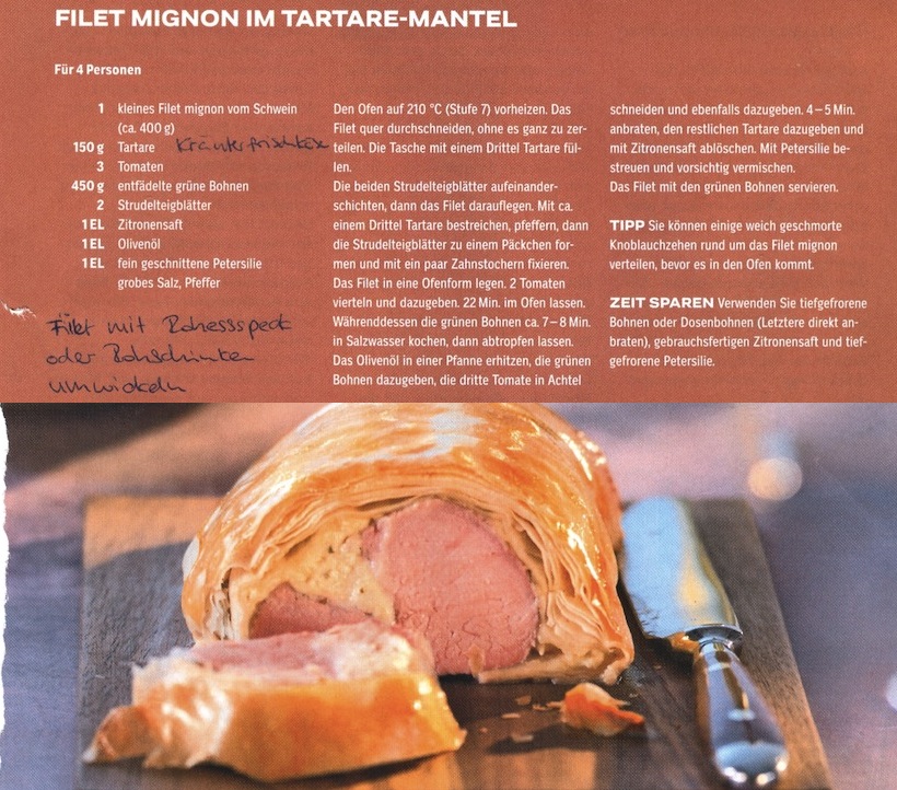 Filet Mignon im Tartare Mantel