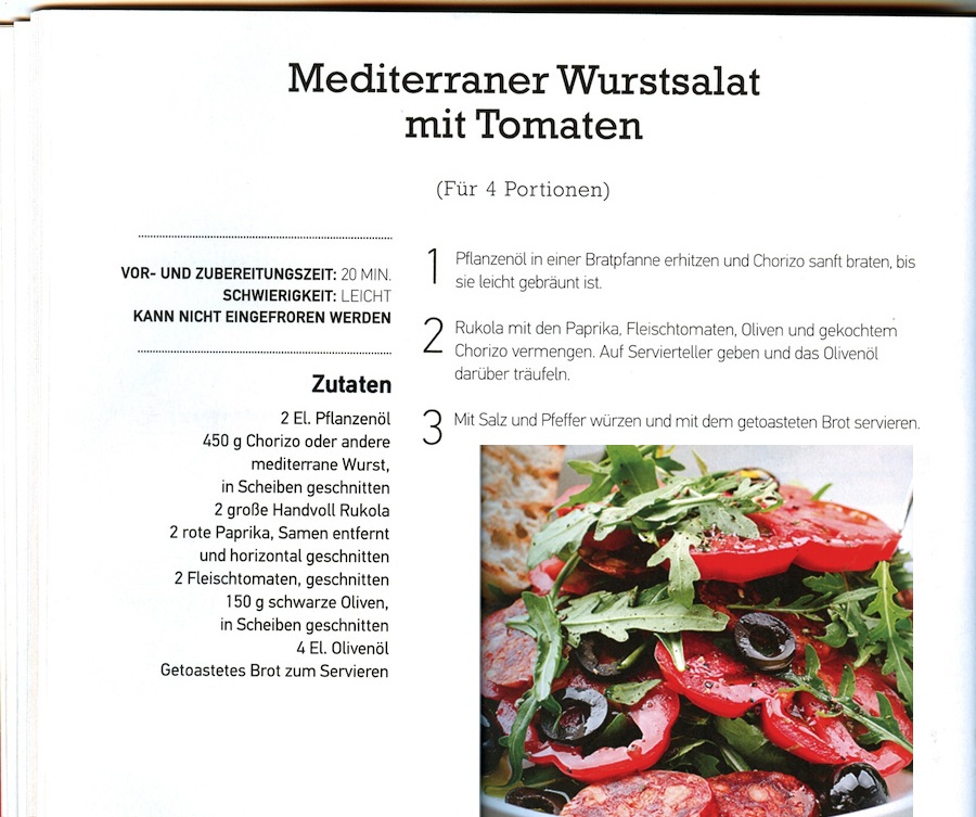 Mediterraner Wurstsalat