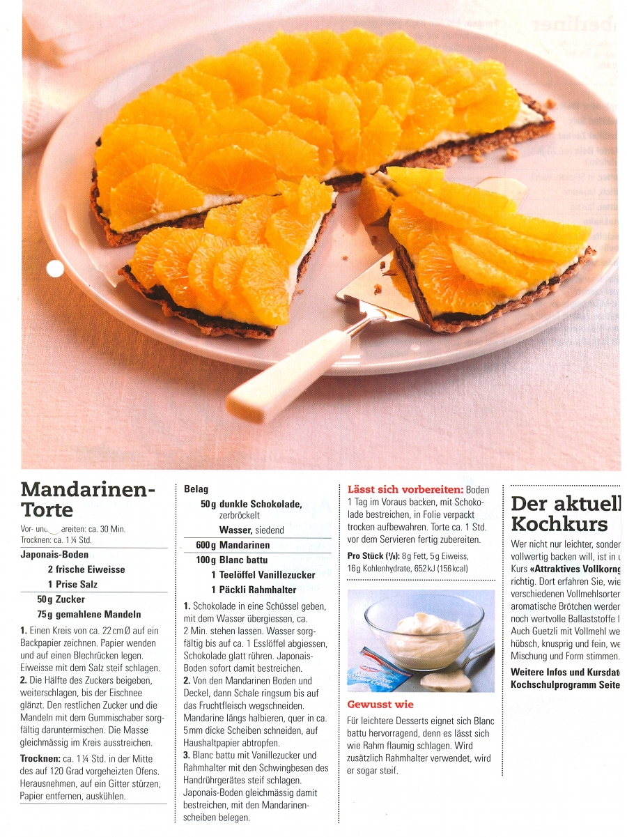 Mandarinen Torte
