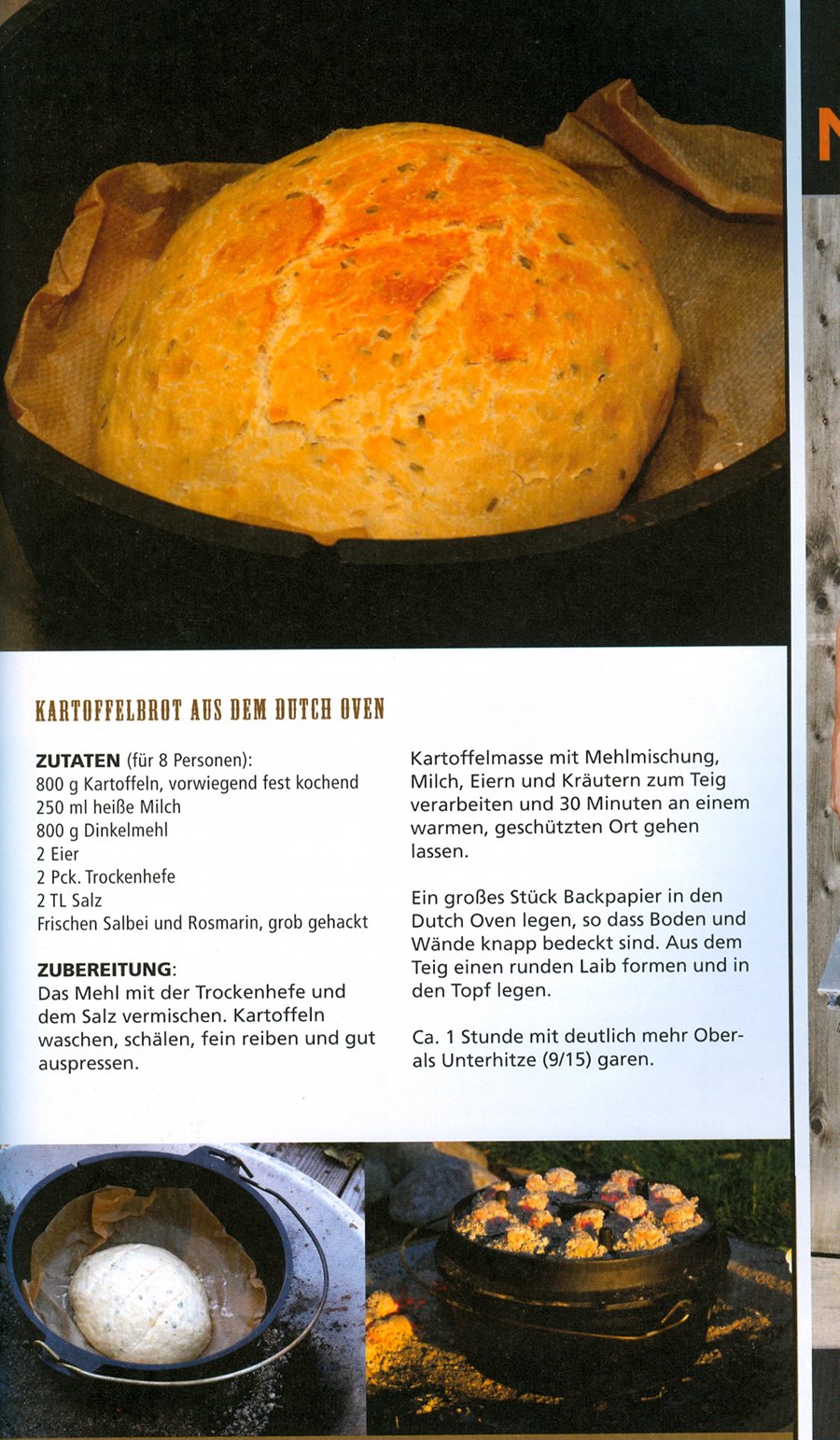 Kartoffelbrot aus dem Dutch Oven