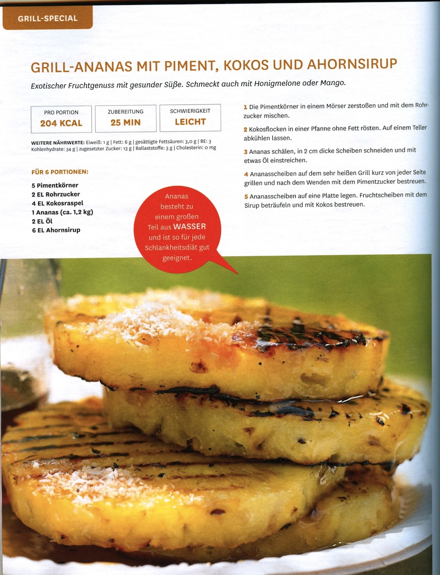 Grill Ananas eat smarter