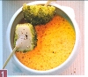 Kürbis Curry Suppe mit Jakobsmuscheln