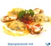 Steinpilz Ravioli mit Parmesan Schaum
