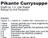 Pikante Curry Suppe
